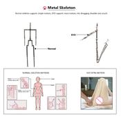 170cm Lifesize Big Boobs Full Body Real Touch Sex Doll Stainless Steel Skeleton Stand Silicone Adult Sex Toys produced by AUTOMATIC WOMAN